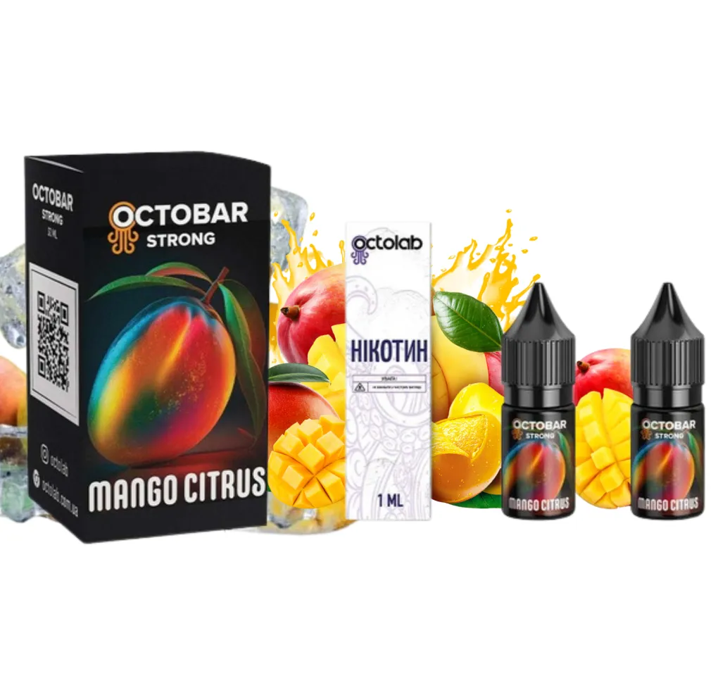 Набір Octobar STRONG 10 мл 50 мг Mango Citrus Набір Octobar STRONG 10 мл 50 мг Mango Citrus