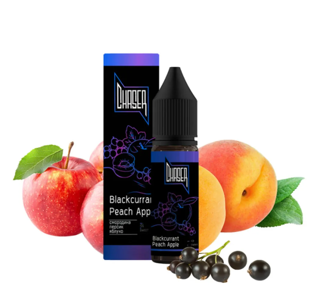 Chaser BLACK 15 мл 30 мг Blackcurrant Peach Apple