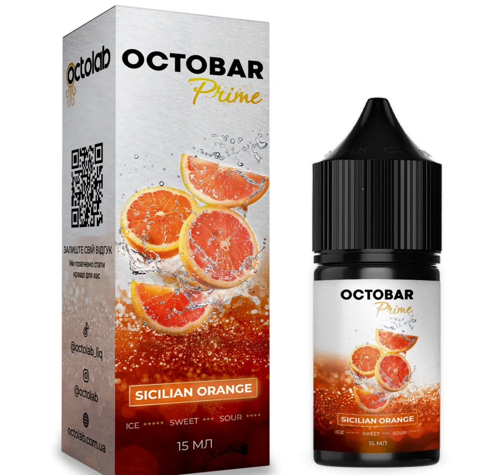 Ароматизатор Octobar Prime Sicilian Orange 15 мл Ароматизатор Octobar Prime Sicilian Orange 15 мл