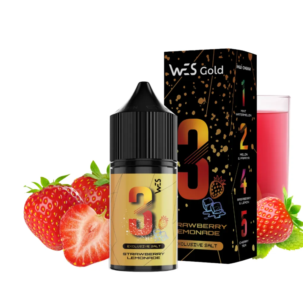 Ароматизатори WES Gold Syrawberry Lemonade 10 мл Ароматизатори WES Gold Syrawberry Lemonade 10 мл