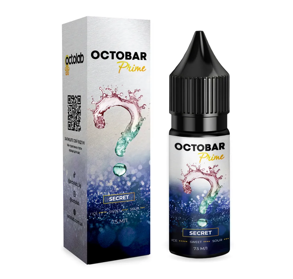 Ароматизатор Octobar Prime Secret 7,5 мл Ароматизатор Octobar Prime Secret 7,5 мл