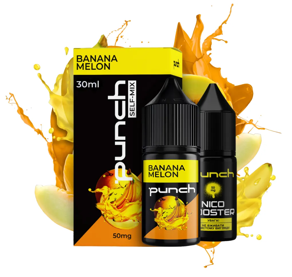 Набір Punch 30 мл 50 мг Banana Melon Набір Punch 30 мл 50 мг Banana Melon