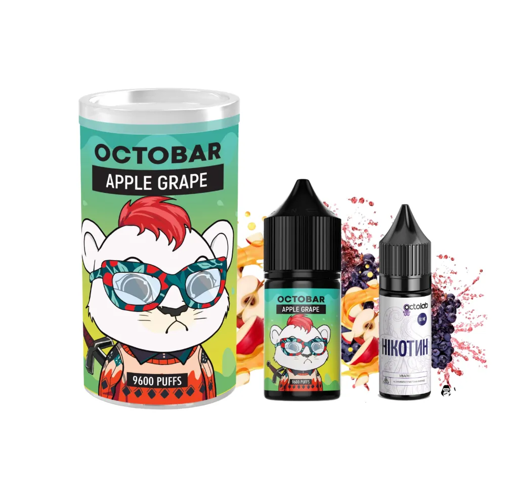 Набір Octobar NFT 30 мл 50 мг Apple Grape Набір Octobar NFT 30 мл 50 мг Apple Grape