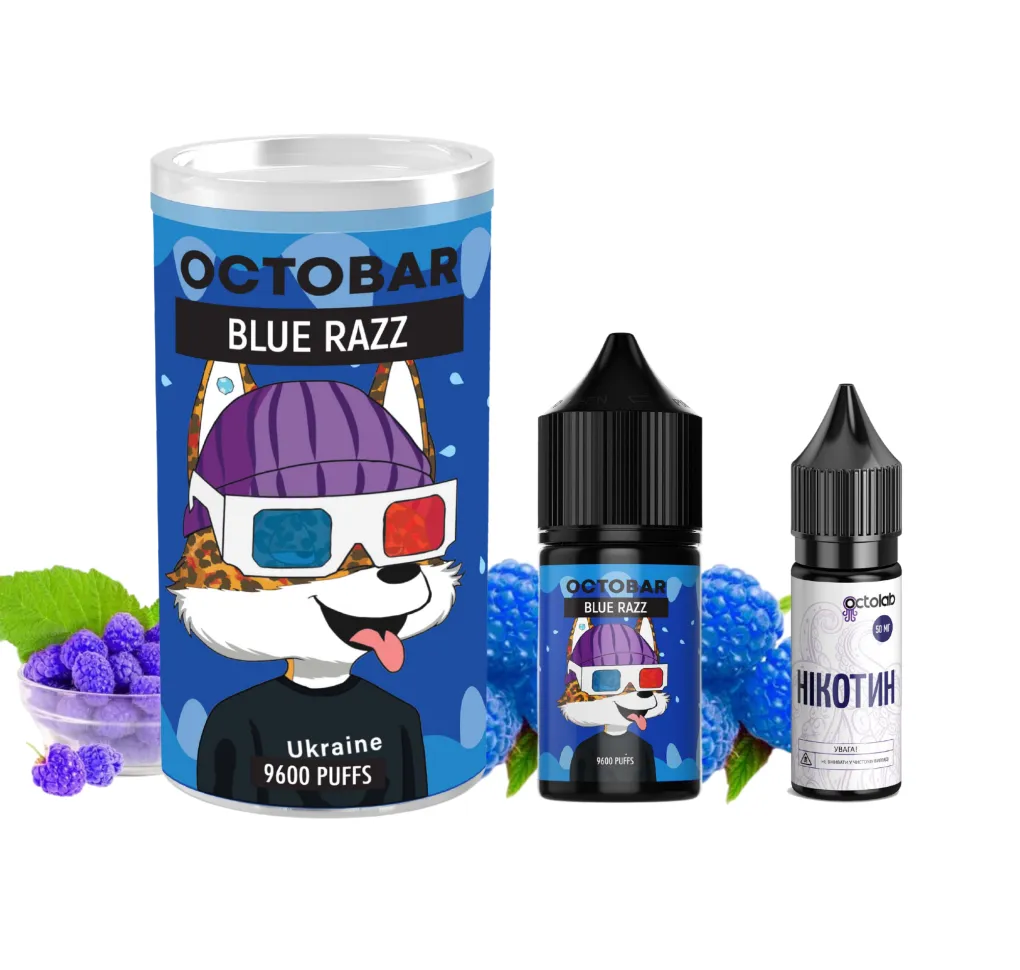 Набір Octobar NFT 30 мл 50 мг Blue Razz Набір Octobar NFT 30 мл 50 мг Blue Razz