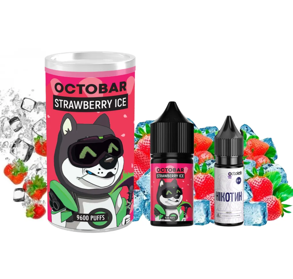 Набір Octobar NFT 30 мл 50 мг Strawberry Ice Набір Octobar NFT 30 мл 50 мг Strawberry Ice
