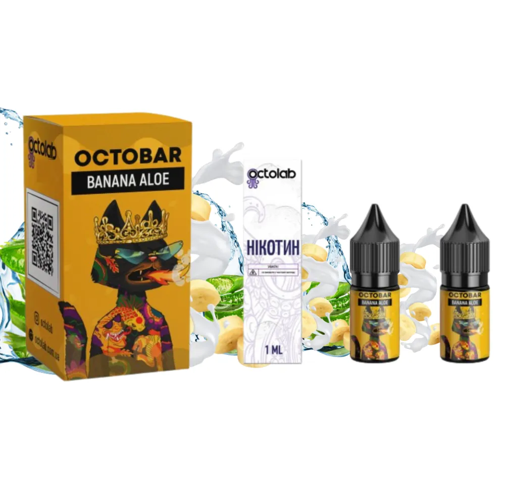Набір Octobar NFT 10 мл 50 мг Banana Aloe Набір Octobar NFT 10 мл 50 мг Banana Aloe