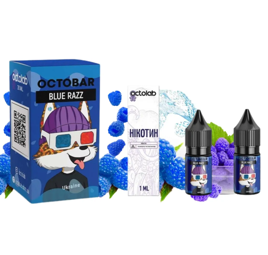Набір Octobar NFT 10 мл 50 мг Blue Razz Набір Octobar NFT 10 мл 50 мг Blue Razz