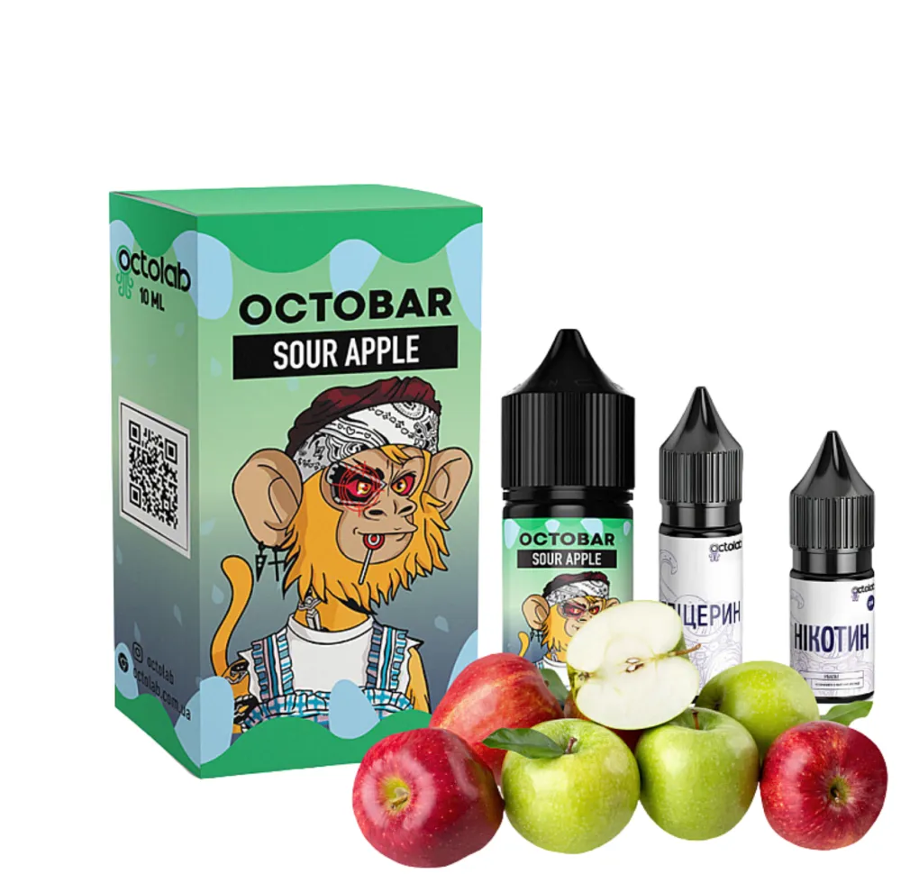 Набір Octobar NFT 30 мл 50 мг Sour Apple Набір Octobar NFT 30 мл 50 мг Sour Apple