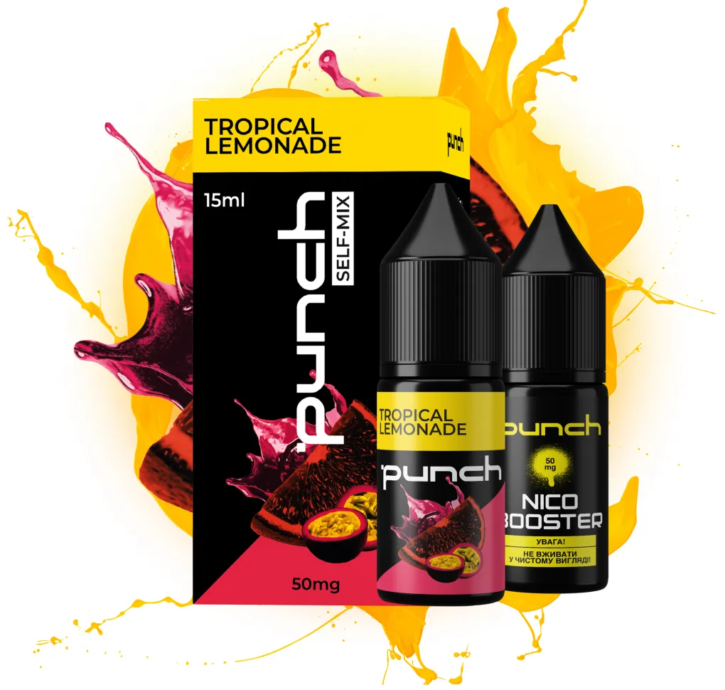 Набір Punch 15 мл 50 мг Tropical Lemonade Набір Punch 15 мл 50 мг Tropical Lemonade