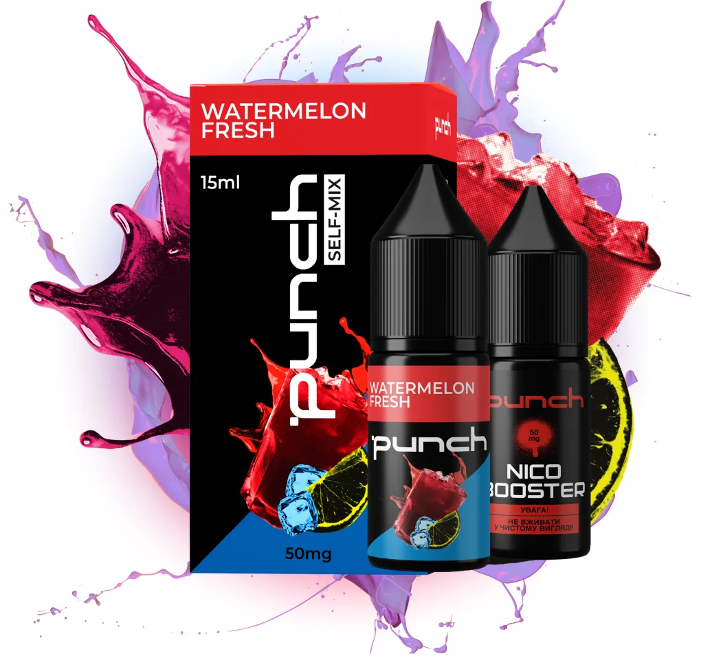 Набір Punch 15 мл 50 мг Watermelon Fresh Набір Punch 15 мл 50 мг Watermelon Fresh