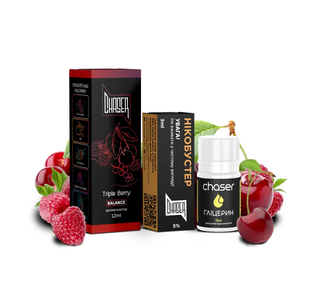 Набір Chaser Black 30 мл 65 мг TRIPLE BERRY