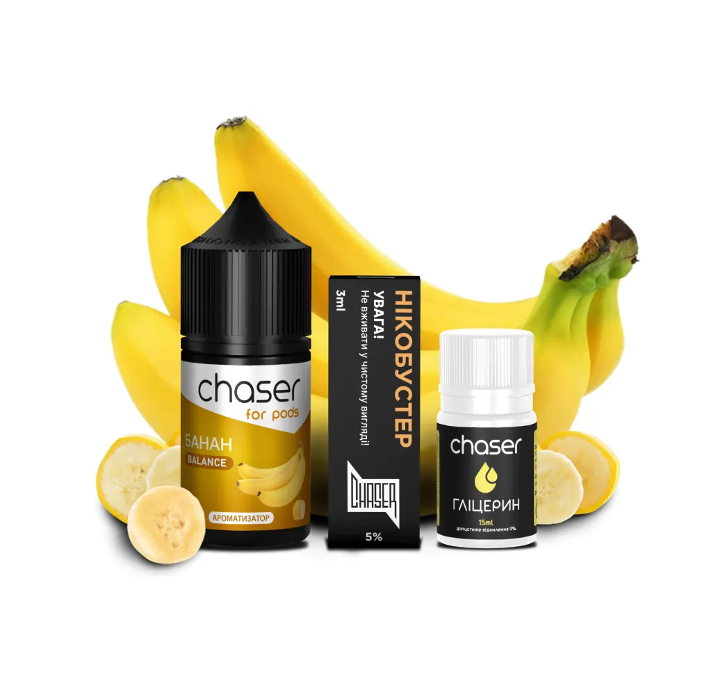 Набір Chaser For Pods 30 мл 65 мг БАНАН