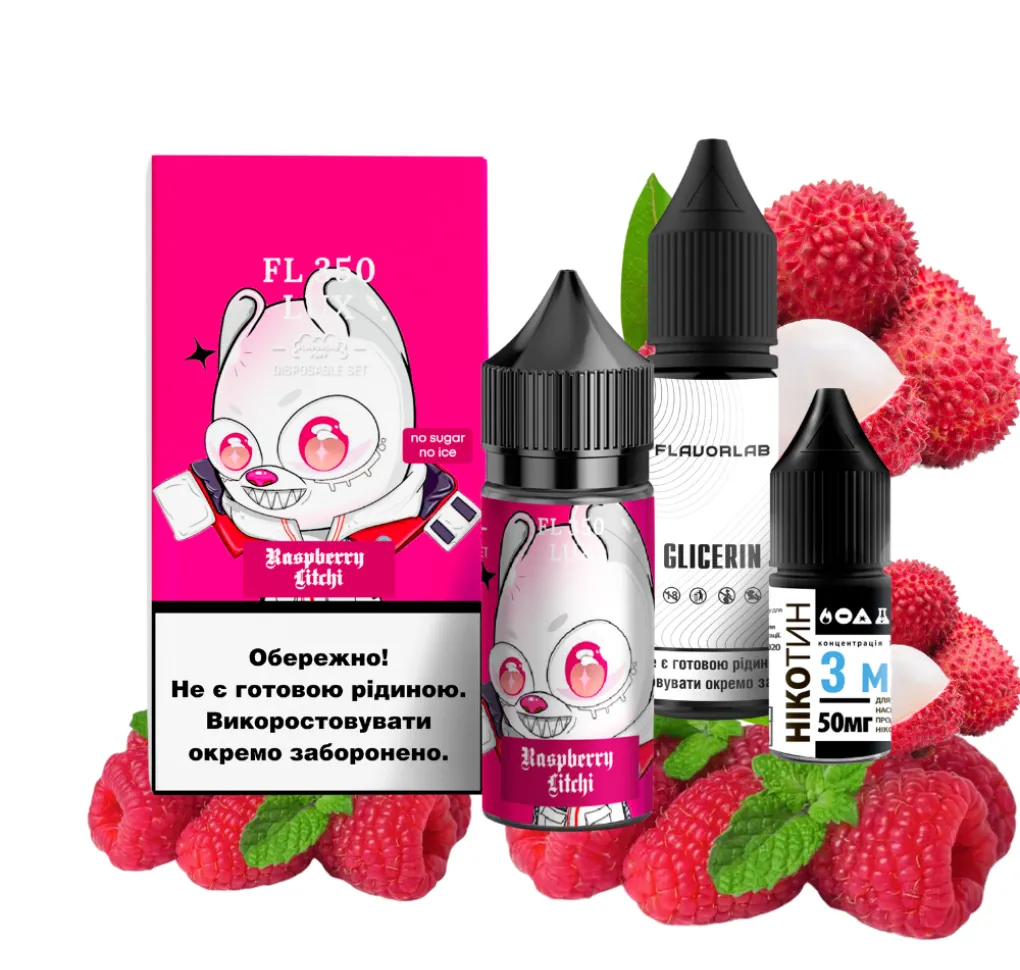 Набір Flavorlab FL350 30 мл 65 мг Малина Лічі