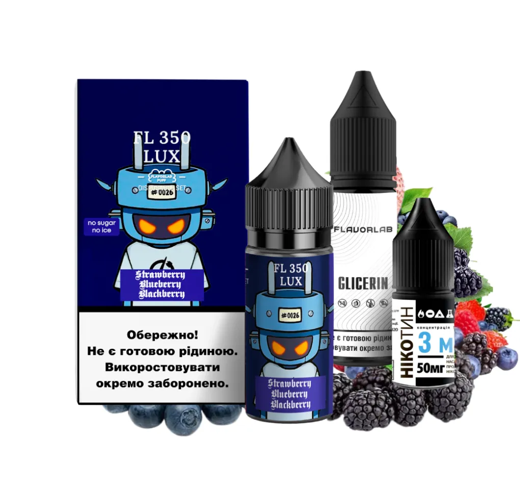 Набір Flavorlab FL350 30 мл 65 мг Полуниця Чорниця Ожина
