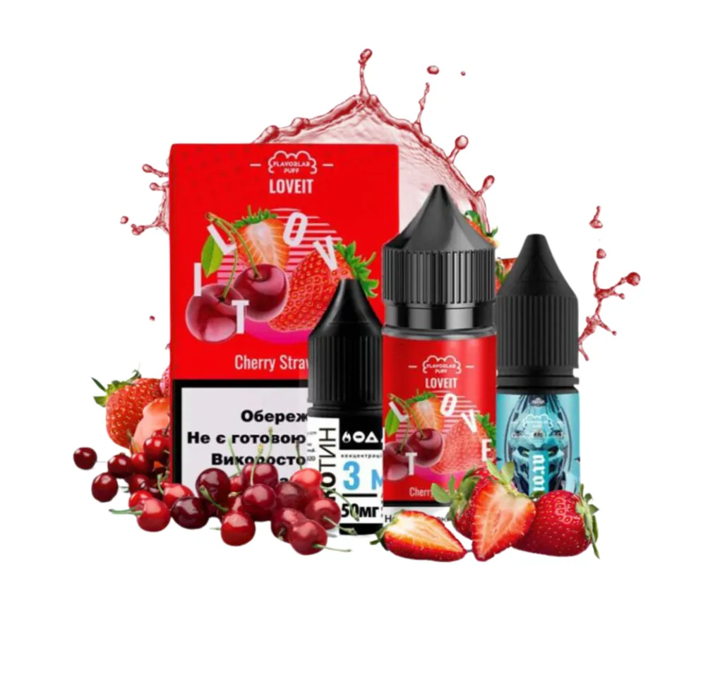 Набір Flavorlab Love It 30 мл 65 мг Черешня полуниця