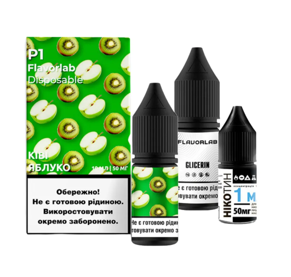 Набір Flavorlab P1 10 мл 65 мг Ківі яблуко