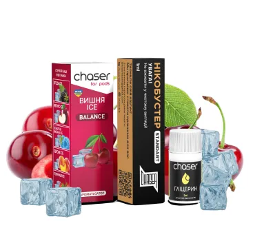 Набір Chaser For Pods ICE Вишня 10 мл 50 мг