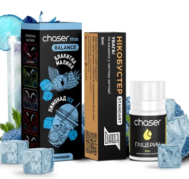 Набір Chaser Mix ICE 30 мл 50 мг БЛАКИТНА МАЛИНА ЛИМОНАД