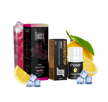 Набір Chaser Black 30 мл 65 мг ICE PINK LEMONADE