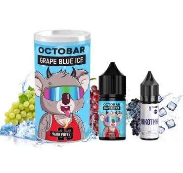 Набір Octobar NFT 30 мл 50 мг Grape Blue Ice