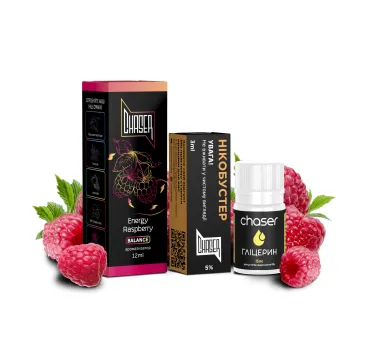 Набір Chaser Black 30 мл 65 мг ENERGY RASPBERRY