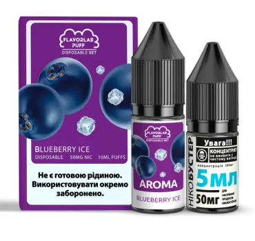 Набір Flavorlab Puff 10 мл 65 мг Чорниця Айс