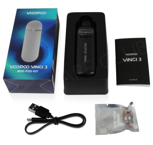 VooPoo Vinci 3 Carbon Fiber Blue - Фото 4