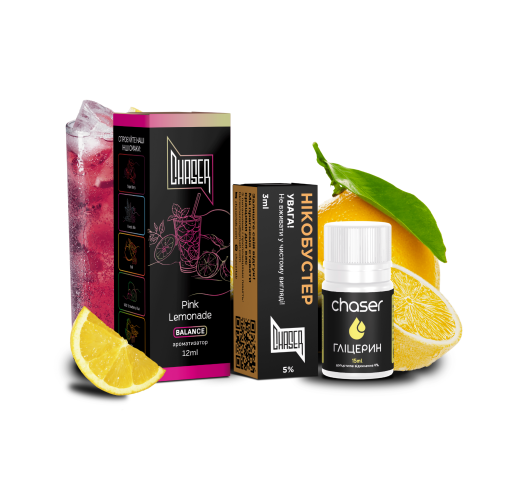Набір Chaser Black 30 мл 65 мг PINK LEMONADE