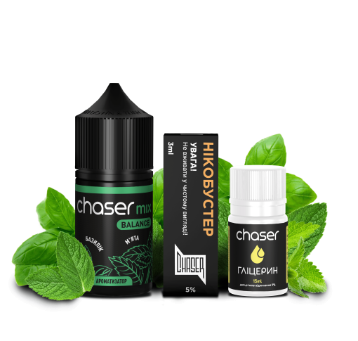 Набір Chaser Mix 30 мл 65 мг БАЗИЛІК М'ЯТА